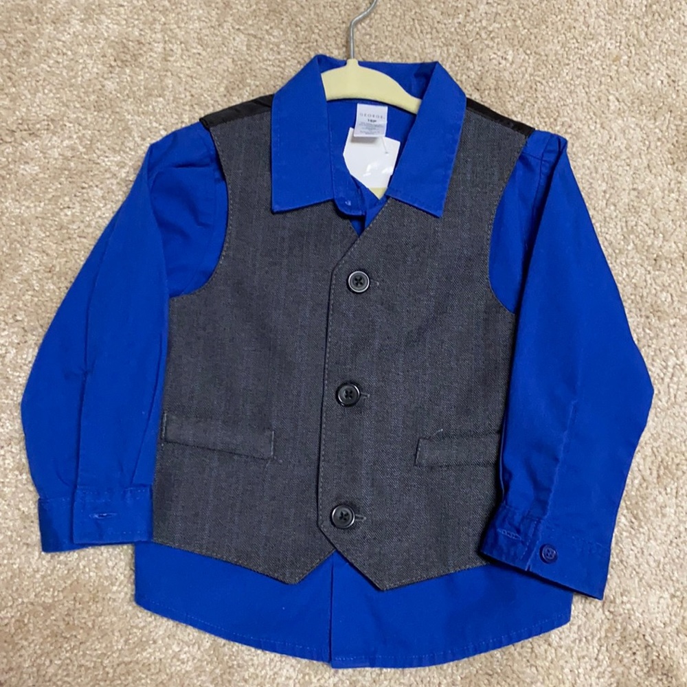 Toddler Dress Shirt and Vest